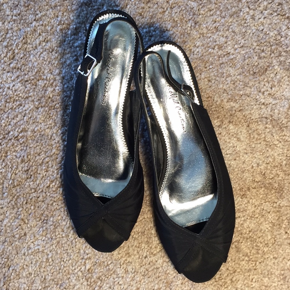 Black Dress Pumps 1” Heel